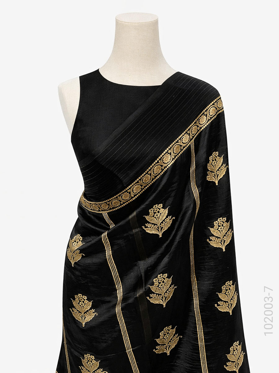 Soft Silk Zari Work Banarasi Saree Wholesale view 8
