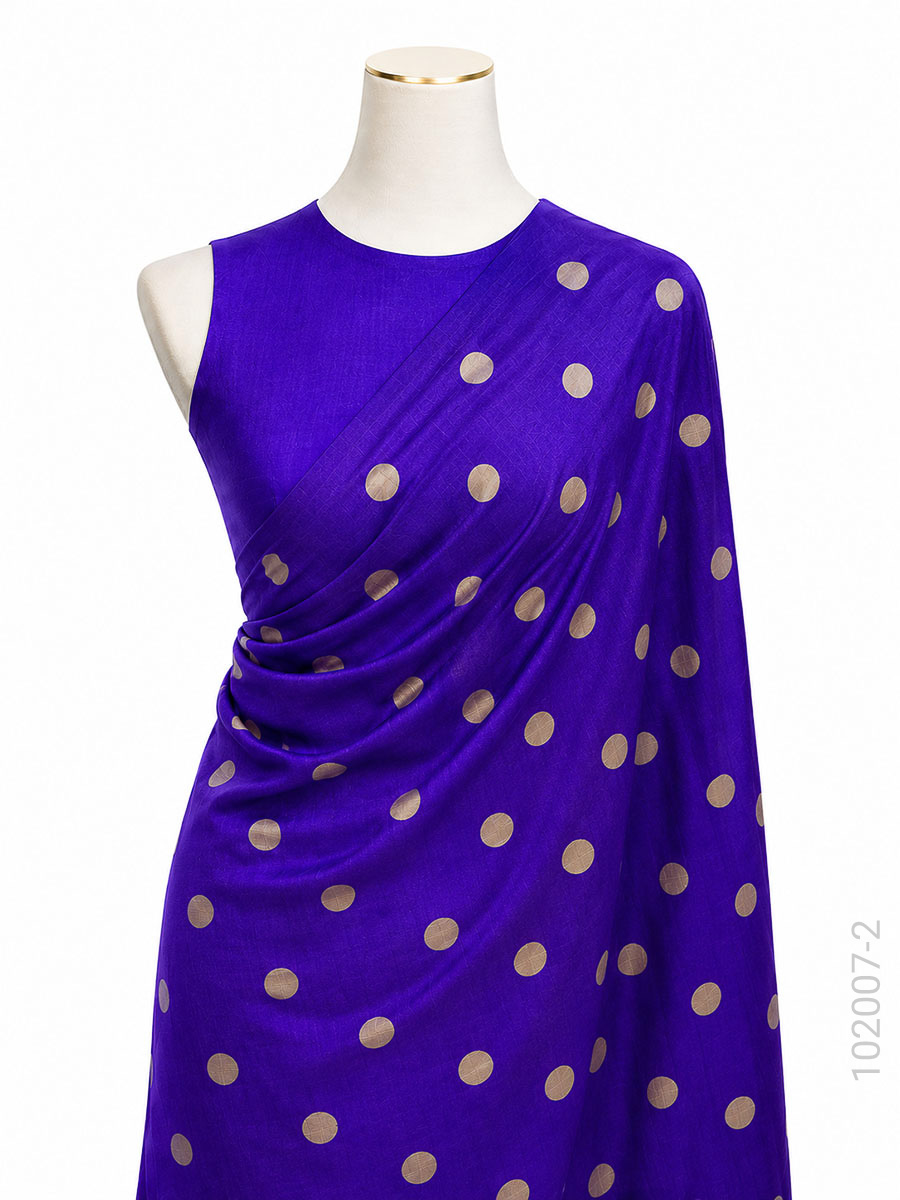 Soft Silk Zari Work Banarasi Saree Wholesale view 3