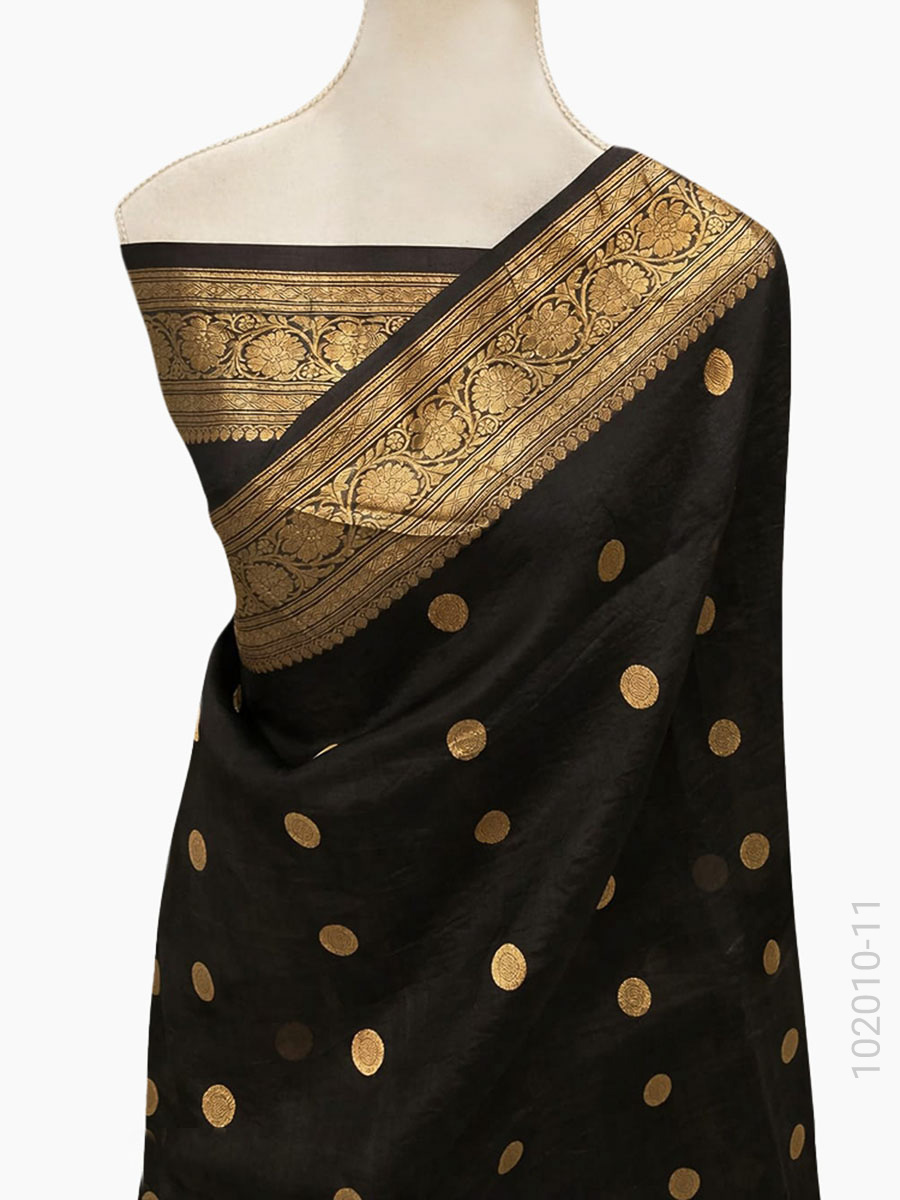 Kora Organza Zari Work Banarasi Saree Wholesale view 10