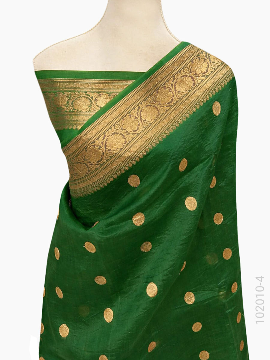 Kora Organza Zari Work Banarasi Saree Wholesale view 4