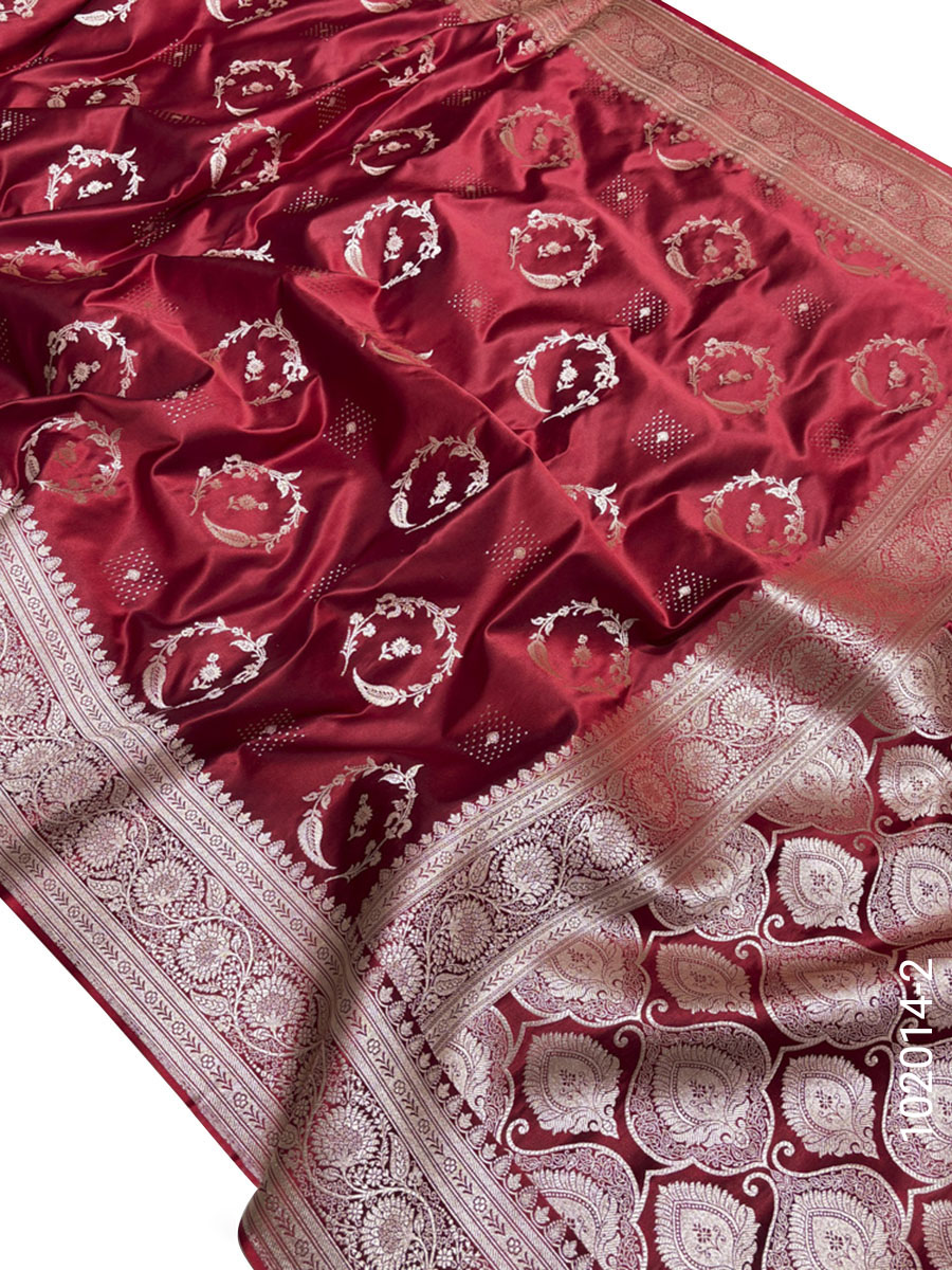Mashru Silk Zari Work Banarasi Saree Wholesale view 3