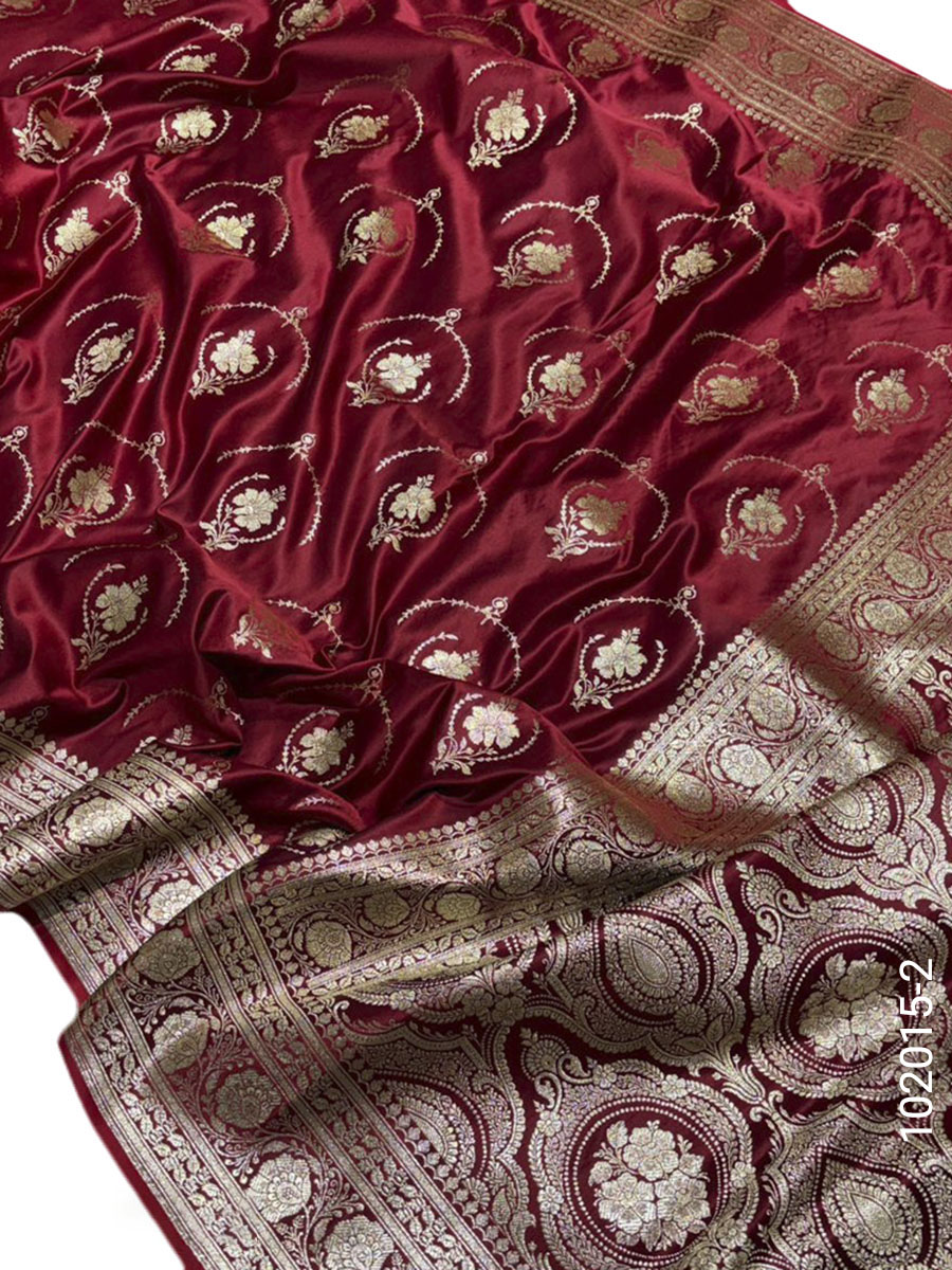 Mashru Silk Zari Jaal Work Banarasi Saree Wholesale view 3