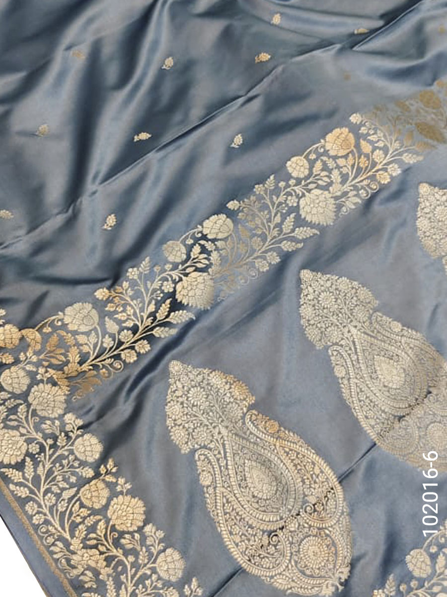 Mashru Silk Zari Work Banarasi Saree Wholesale view 6