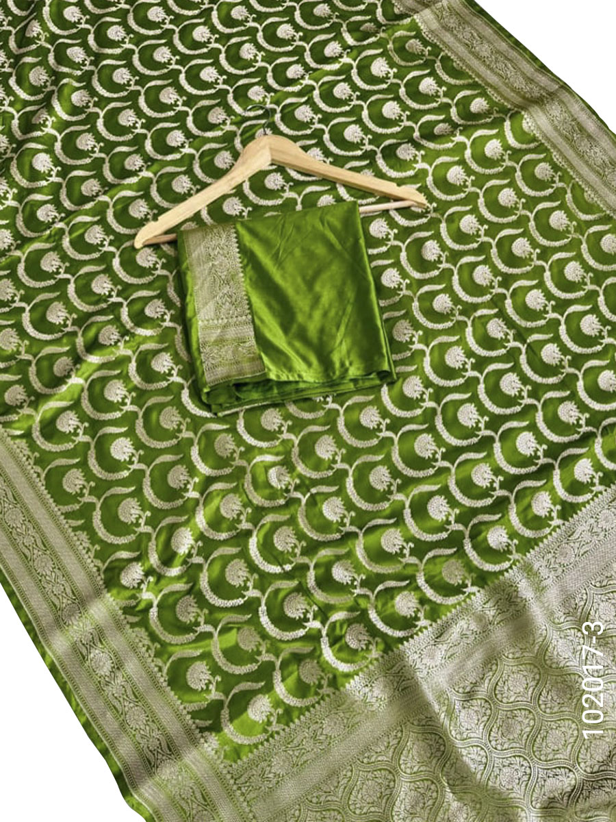 Mashru Silk Zari Jaal Work Banarasi Saree Wholesale view 4