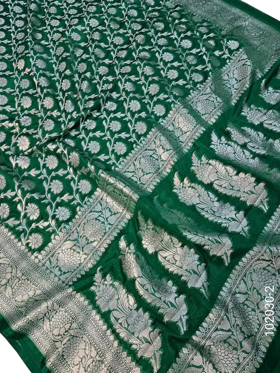 Katan Silk Zari Work Banarasi Saree Wholesale view 3