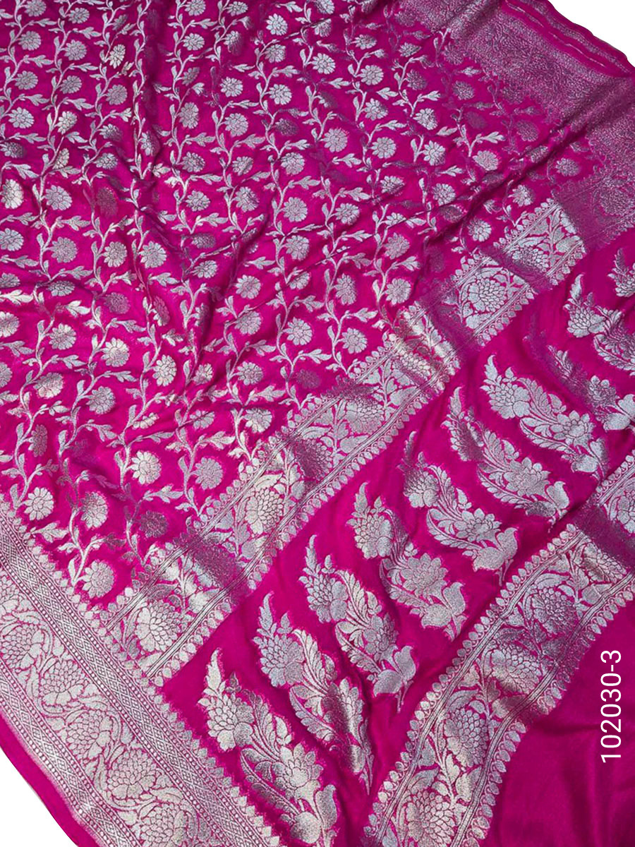 Katan Silk Zari Work Banarasi Saree Wholesale view 4