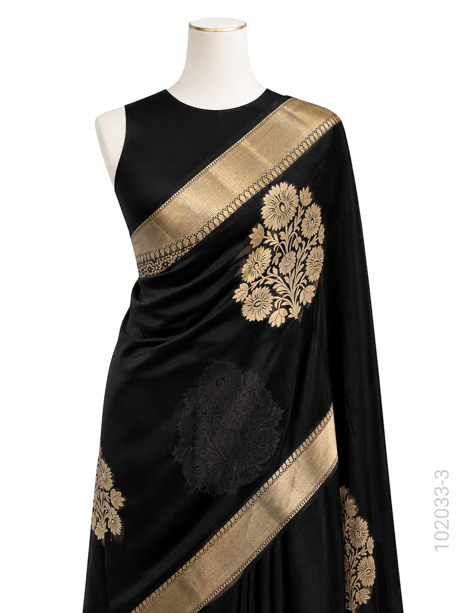 Kora Organza Zari Designer Work Banarasi Saree Bulk Export view 4