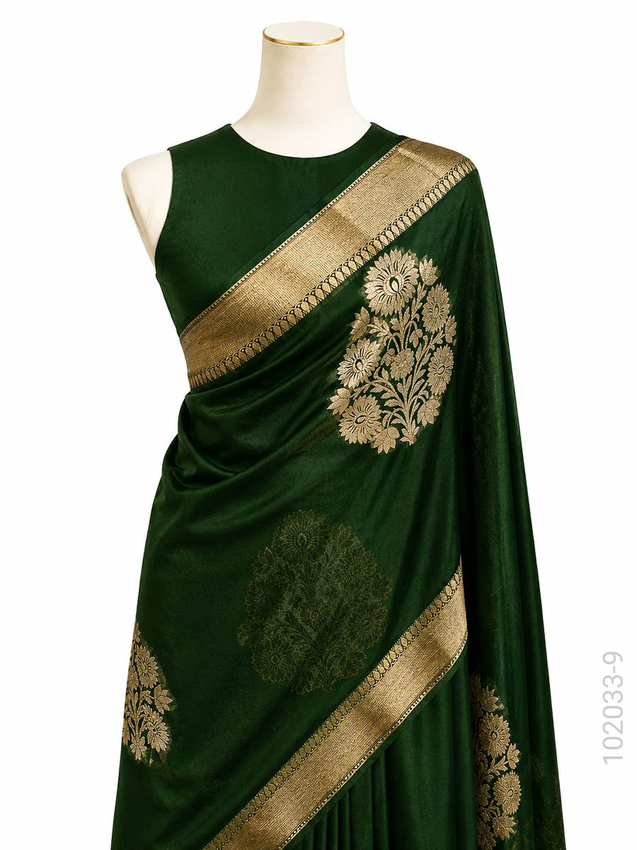 Kora Organza Zari Designer Work Banarasi Saree Bulk Export view 10