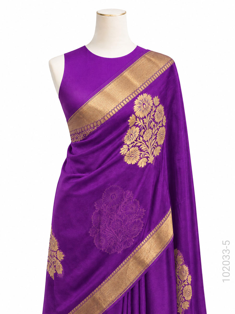 Kora Organza Zari Designer Work Banarasi Saree Bulk Export view 6